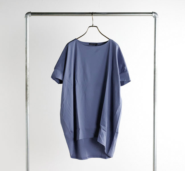 【セール/30%OFF】mizuiro ind ミズイロインド ボートネックコクーンプルオーバーカットソー 半袖 2-210097 レディース【SALE】【返品・交換不可】 mizuiro ind ボートネックコクーンプルオーバー｜ MARcourt