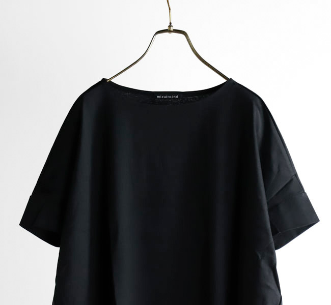 mizuiro ind ミズイロインド ボートネックコクーンプルオーバー