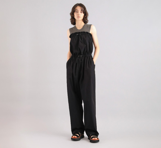 SALE40%OFFSACRA サクラ CO/NY RIPPLED FINISH ALL-IN-ONE ベアオールインワン 125110051