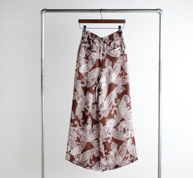 SACRA サクラ OVERLAP PAISLEY PANTS オーバーラップペイズリー