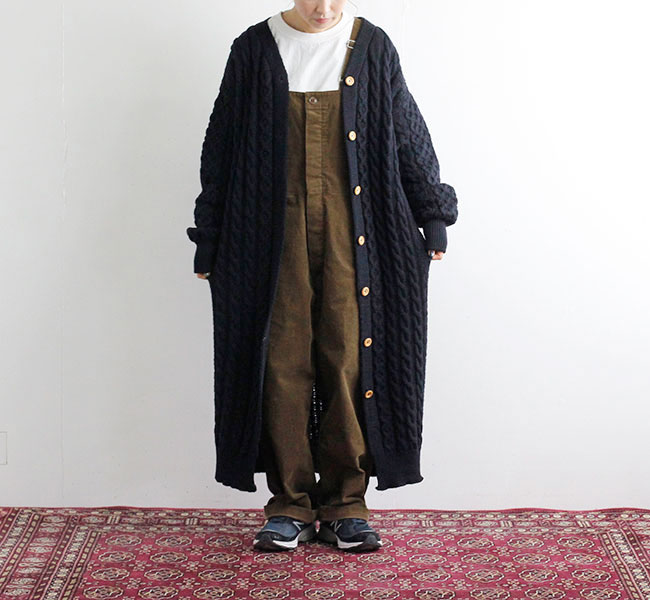 SALE40%OFF Kerry Woollen Mills　ケリーウーレンミルズ Vネックロングカーディガン KW-0019