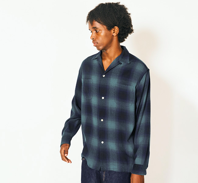 TOWN CRAFT タウンクラフト TC24F01800 ループカラー ネル オンブレ