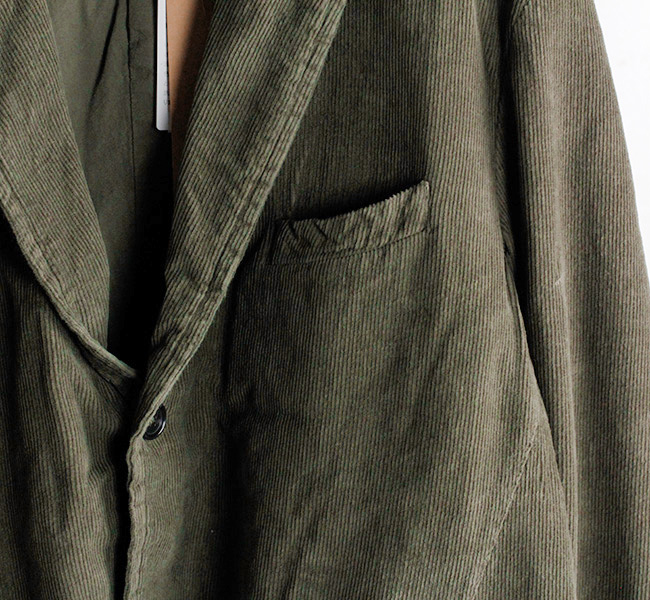 新品未使用　VAS-Y LENTEMENT コーデュロイ　ジャケット L Vas-y Lentement | 9WALE CORDUROY MEN'S SIDE VENTS NO COLLAR