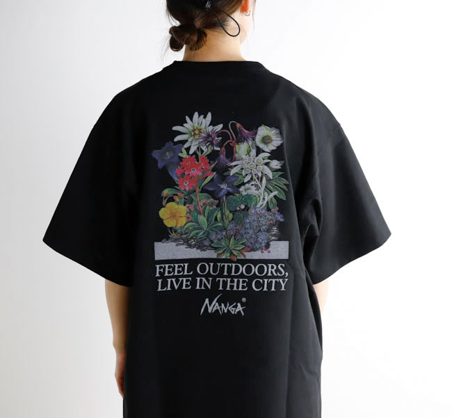 NANGA ナンガ NA26S1MO36 エコハイブリッド ビンテージフラワー Tシャツ ECO HYBRID VINTAGE FLOWER TEE