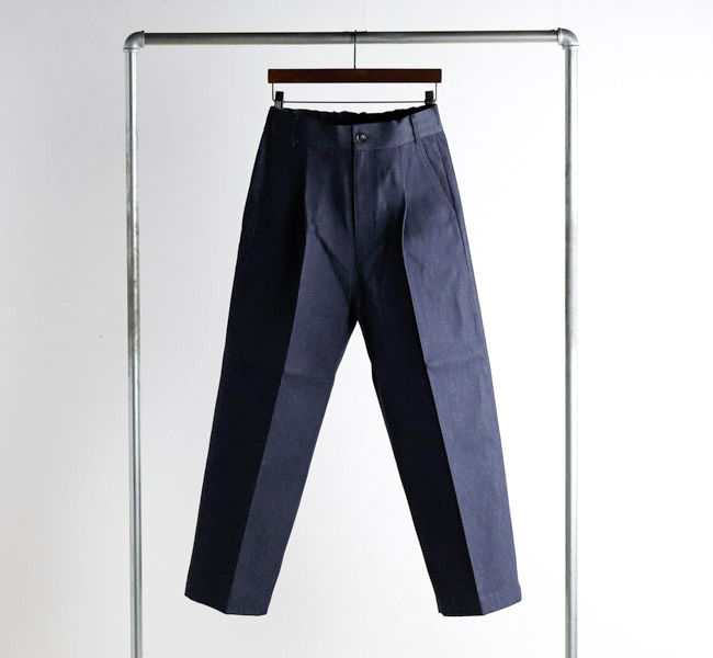 Audience オーディエンス AUD3649 「備後」11oz セルヴィッチ 赤耳デニム 1タック ワイド バレル イージーパンツ