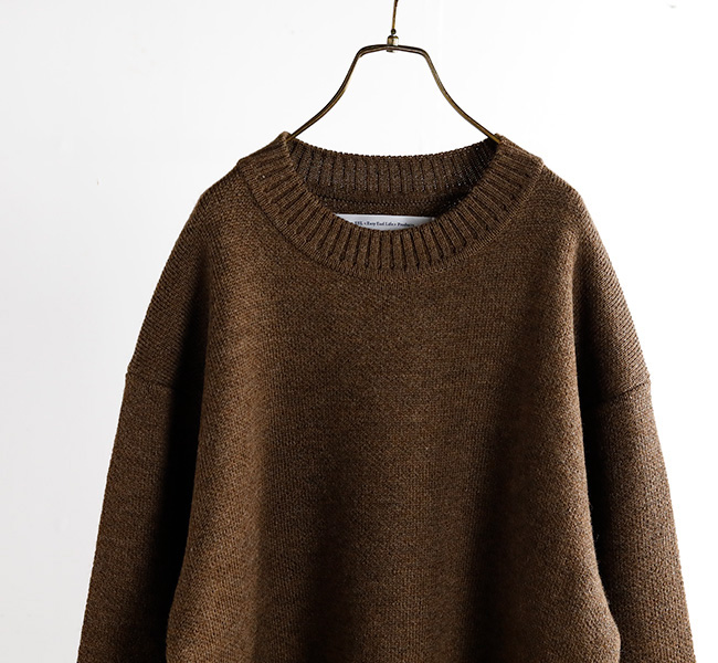 新品タグ付き♡ELLIE ハンドメイドロゴニット ブラウン ハンドメイドロゴニット【BROWN】 – ELLIE