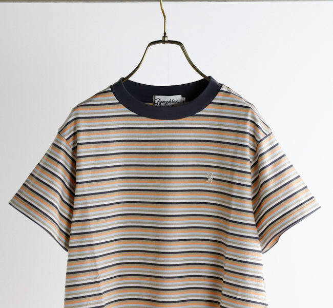 SALE30%OFF //Gymphlex ジムフレックス CREW NECK S/S T-SHIRT クルーネックショートスリーブTシャツ ボーダー GY-C0444 MST 35gmbdts12.jpg