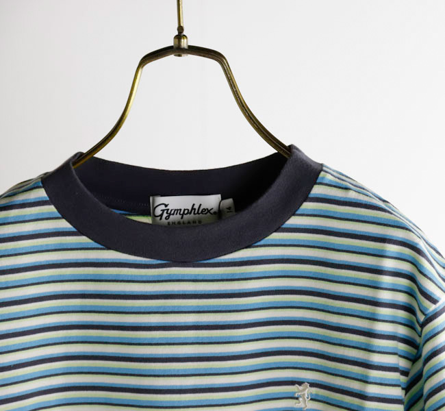 SALE30%OFF //Gymphlex ジムフレックス CREW NECK S/S T-SHIRT クルーネックショートスリーブTシャツ ボーダー GY-C0444 MST 35gmbdts06.jpg