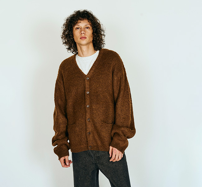 TOWN CRAFT タウンクラフト TC26F01000 モヘア シャギー カーディガン MOHAIR SHAGGY CARDIGAN