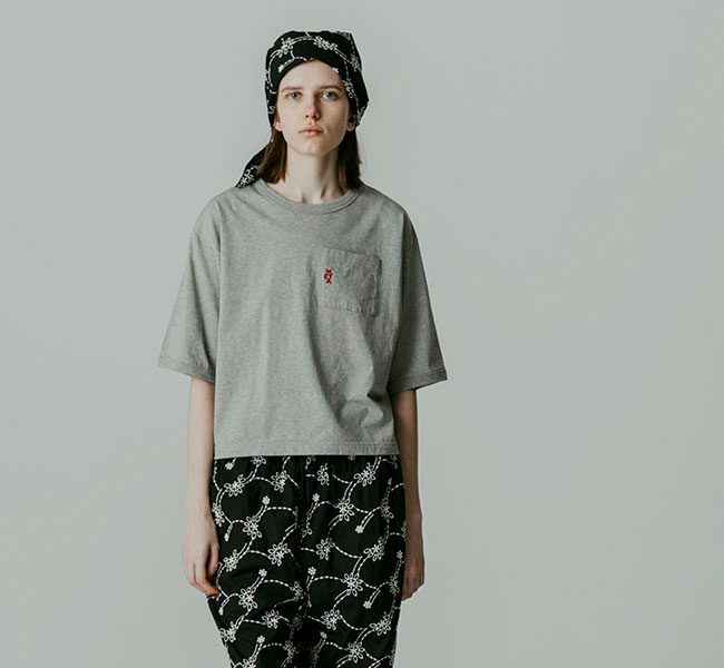 MEYAME メヤメ MEY-2436 ポケットTシャツ EMBROIDERED POCKET TEE