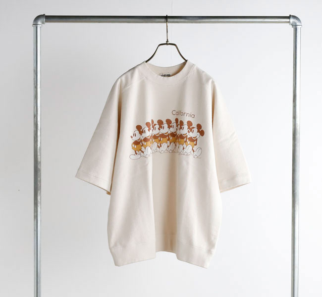 JACKSON MATISSE for UNDYED ジャクソンマティス×アンダイド 26S356 ミッキー半袖スウェット MICKYE-SW