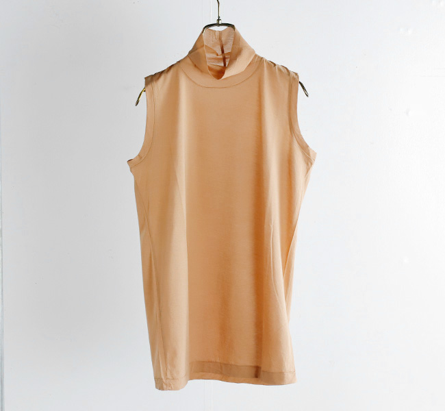 SALE30%OFF//unfil アンフィル twisted cotton sheer jersey sleeveles high-neck top　ハイネックノースリーブ　WFSP-UW135 unfil アンフィル twisted cotton sheer jersey sleeveles high