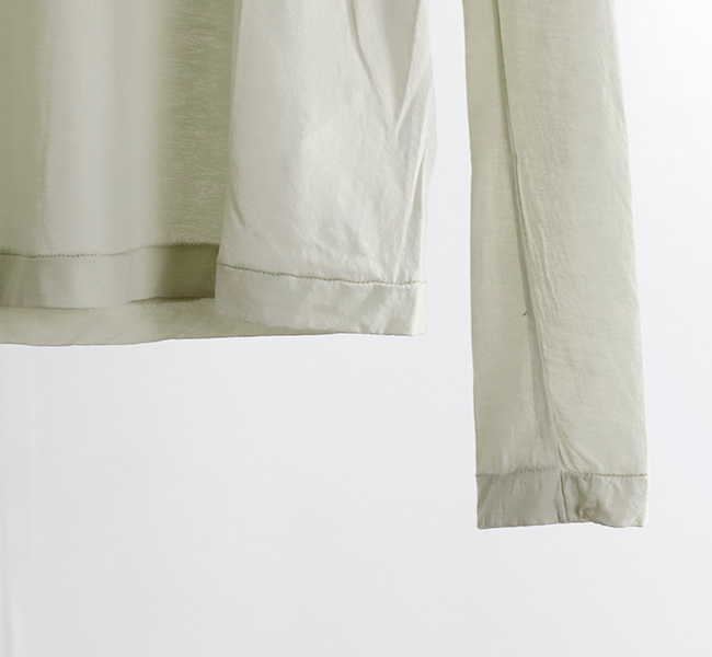 SALE30%OFF//unfil アンフィル twisted cotton sheer jersey long sleeve Tee　ロングスルーブTシャツ　WFSP-UW134 unfil アンフィルtwisted cotton sheer jersey long sleeve Tee