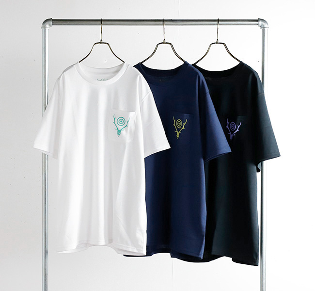 SOUTH2 WEST8 サウスツーウエストエイトS/S ROUND POCKET TEE - CIRCLE HORN ポケットTシャツ MR834