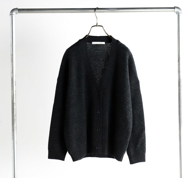 【新品タグ付】evam eva エヴァムエヴァ ウールニット 着流しカーディガン evam eva エヴァムエヴァ E253K200 ウール フォックス カーディガン