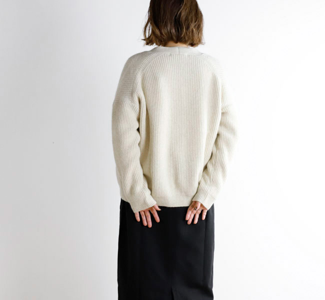 le.ema カーディガン evam eva エヴァムエヴァ E253K200 ウール フォックス カーディガン