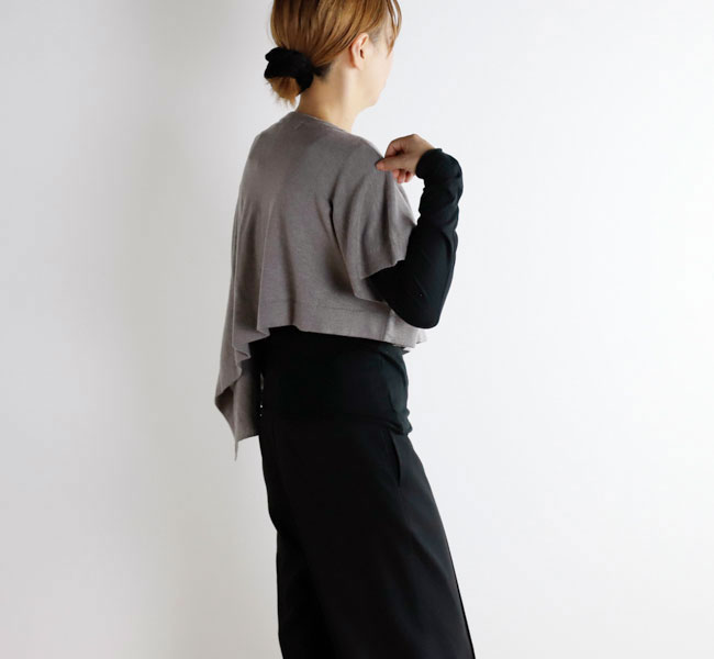 mizuiro ind / ミズイロインド mizuiro ind アシンメトリーポンチョベスト mizuiroind mizuiro ind / ミズイロインド アシンメトリー
