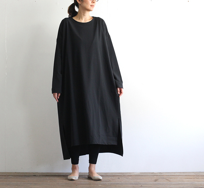 Mizuiro Ind ミズイロインド クルーネックロングワンピース 1