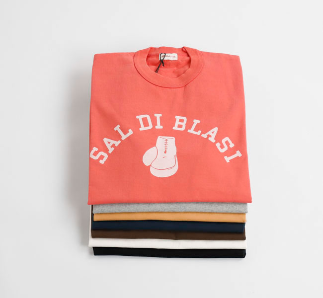 A.G.SPALDING＆BROS　A.G.スポルディング＆ブロス SPL-AGS-261006  フロッキープリントTシャツ ARCHIVE GRAPHIC TEE "SAL DI BLASI"