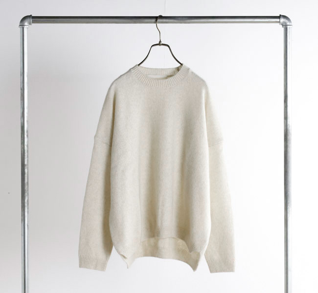 evam eva エヴァムエヴァ E253K198 ウール フォックス プルオーバー