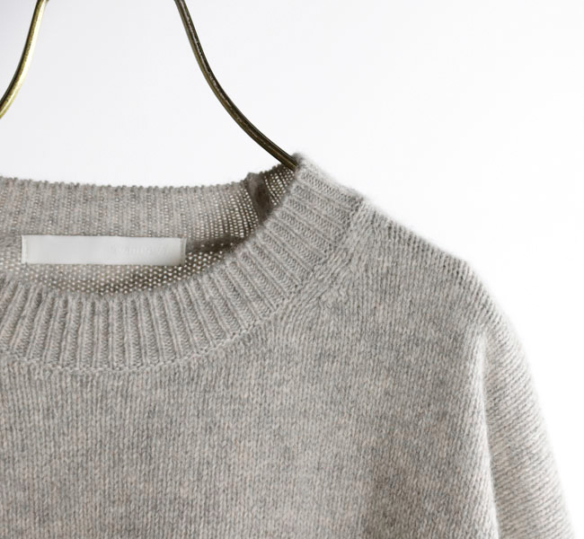 evam eva エヴァムエヴァ E253K198 ウール フォックス プルオーバー