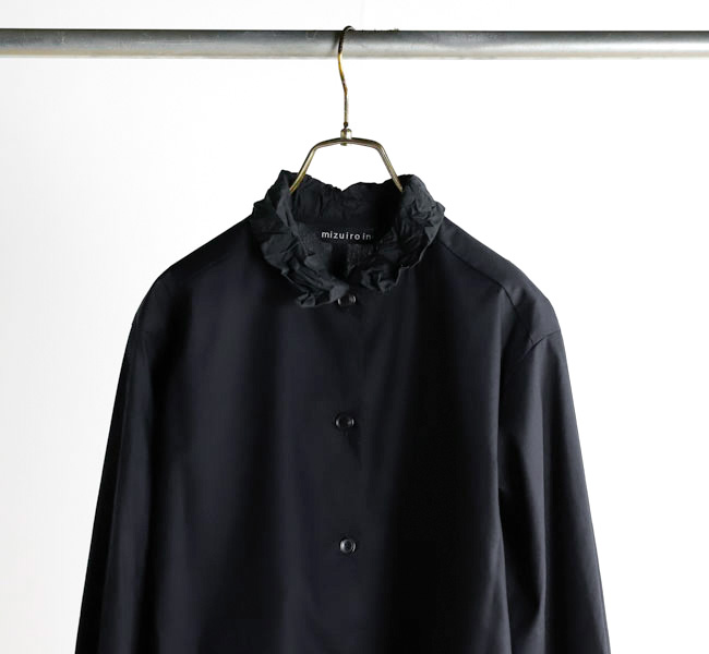 mizuiro ind ミズイロインド 4-230057 ワッシャーカラーシャツ