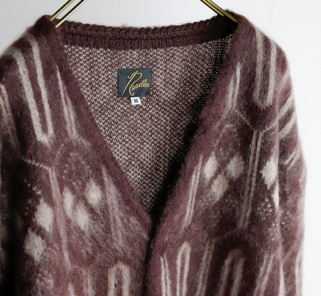 NEEDLES ニードルズ Mohair Cardigan - Geometric モヘア