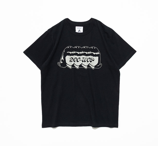 TACOMA FUJI RECORDS タコマフジレコード DOO-WOP Tee designed by Hiroshi Iguchi Tシャツ ブラック