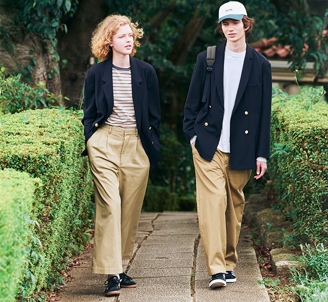 Gymphlex ジムフレックス 2PLEATS STRAIGHT PANTS 2プリーツ