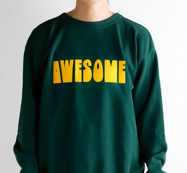 Mixta ミクスタ AWESOME CREW NECK SWEAT SET IN クルーネック