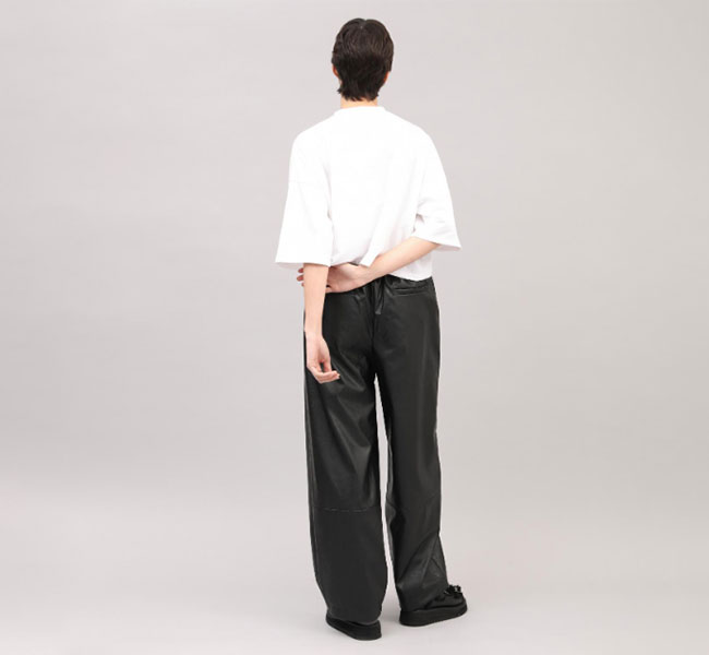 SACRA サクラ 125521111 SYNTHETIC LEATHER PANTS レザーパンツ