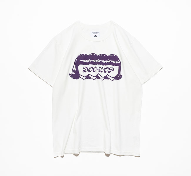TACOMA FUJI RECORDS タコマフジレコード DOO-WOP Tee designed by Hiroshi Iguchi Tシャツ ホワイト