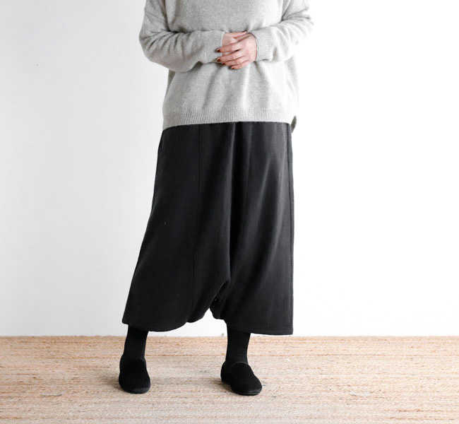 evam eva エヴァムエヴァ E253T187 サルエルパンツ sarrouel pants