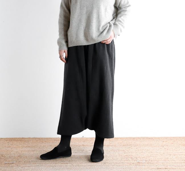 evam eva エヴァムエヴァ E253T187 サルエルパンツ sarrouel pants