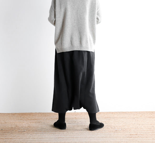 evam eva カシミヤ　サルエルパンツ evam eva エヴァムエヴァ E253T187 サルエルパンツ sarrouel pants