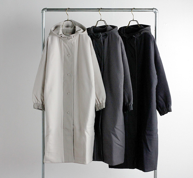 evam eva エヴァムエヴァ ウールパディングロングコート wool