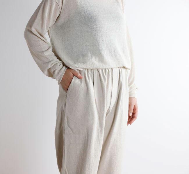 evam eva エヴァムエヴァ ワイドパンツ wide pants E002T082