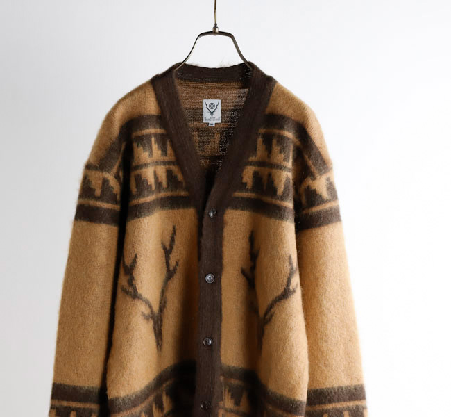 SOUTH2 WEST8 サウスツーウエストエイト Mohair V Neck Cardigan
