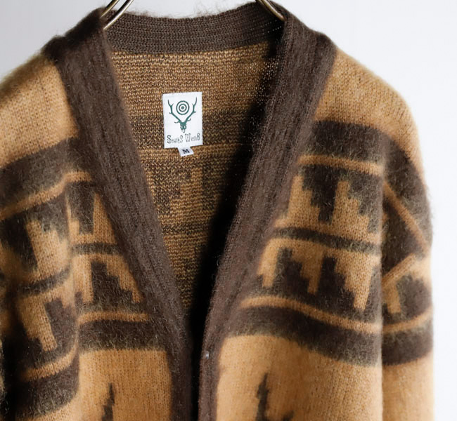 SOUTH2 WEST8 サウスツーウエストエイト Mohair V Neck Cardigan