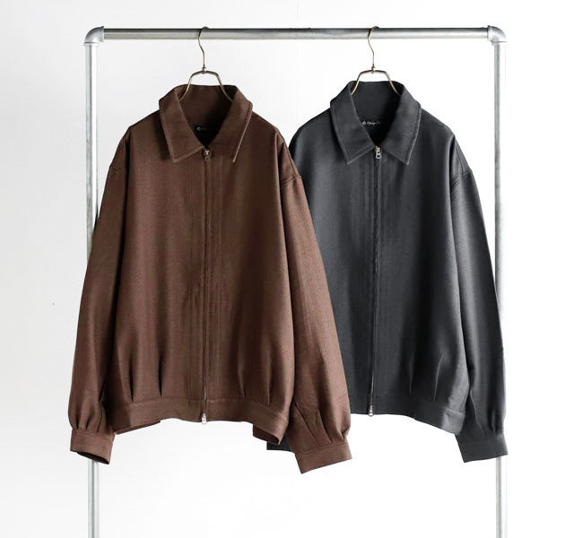 SALE 40%OFF Audience オーディエンス AUD7364 ラナテック メランジヘリンボンツイード ドリズラー ジャケット 日本製