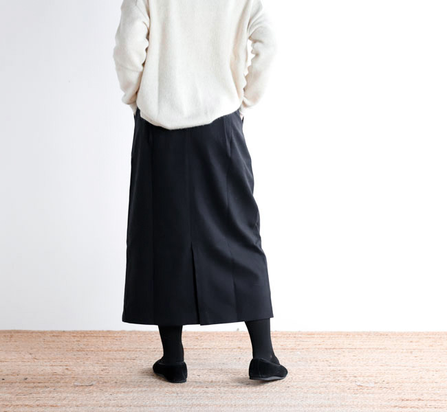 evam eva エヴァムエヴァ E253T158 ウール スカート wool skirt