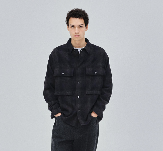 KAPTAIN SUNSHINE キャプテンサンシャイン KS26FSH11 アルパカウール 2ポケット シャツ Alpaca Wool 2Pockets Shirt