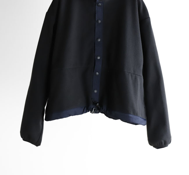 極美品！レア！　プリーツプリーズ　2ウェイ　 ショートジャケット MEYAME メヤメ MEY-2227 フリース ショートジャケット FLEECE SNAP