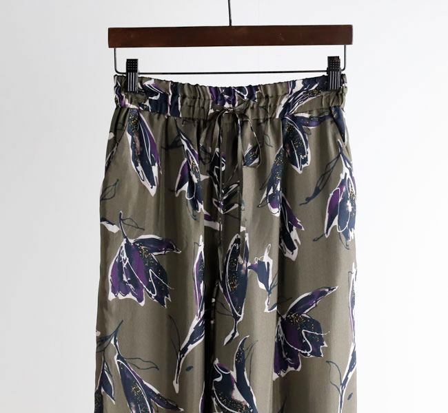 SACRA　パンツ SACRA サクラ 125519112 AUTUMN FLORA PANTS ワイドパンツ