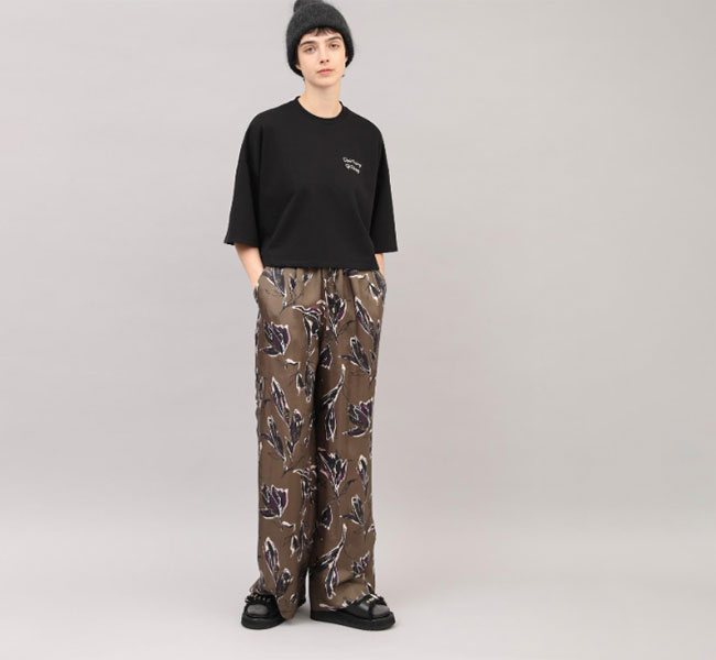 SACRA パンツ SACRA サクラ 125519112 AUTUMN FLORA PANTS ワイドパンツ
