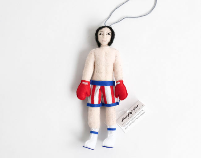 SILK ROAD BAZAAR シルクロードバザー フェルトオーナメント Rocky Balboa ロッキー バルボア