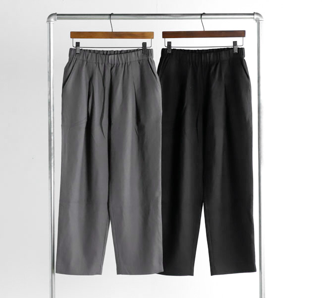 evam eva エヴァムエヴァ E253T156 ウール ワイドパンツ wool wide pants