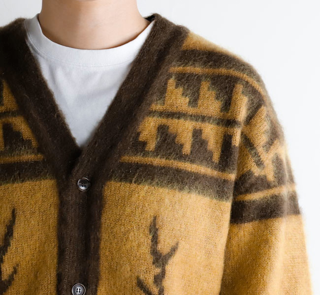 美品✨ South2 West8 Mohair Cardigan Mサイズ Purple South2 West8 Nordic Mohair Cardigan | HIP