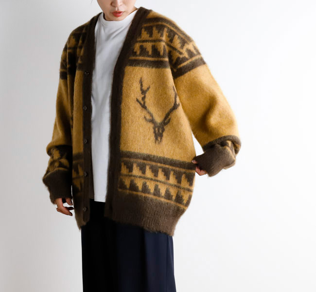 SOUTH2 WEST8 サウスツーウエストエイト Mohair V Neck Cardigan
