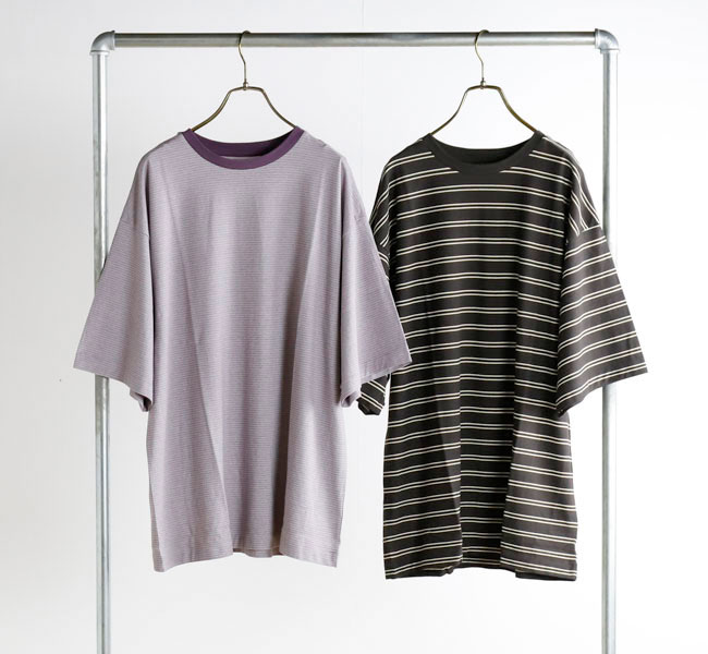 KAPTAIN SUNSHINE キャプテンサンシャイン KS26SCS08 ストライプ S/S Tシャツ Hard Twisted Stripe Jersey Half-sleeve Tee